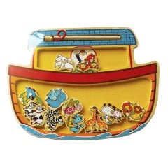 Mıknatıslı Balık Tutma 13 Parça (Ahşap Nuhun Gemisi) Yakalama Oyunu