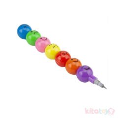 Emoji li Yumurtlayan Kurşun Kalem 4'Lü (Öğrenci Karne Hediyesi Oyuncak) Gülen Yüzlü