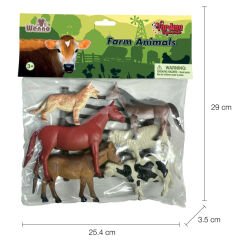 Çiftlik Hayvanları Seti 9 Parça (Oyuncak Evcil Hayvanlar) BÜYÜK