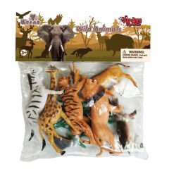 Vahşi Hayvanlar Seti 9 Parça (Oyuncak Orman Hayvanları) BÜYÜK