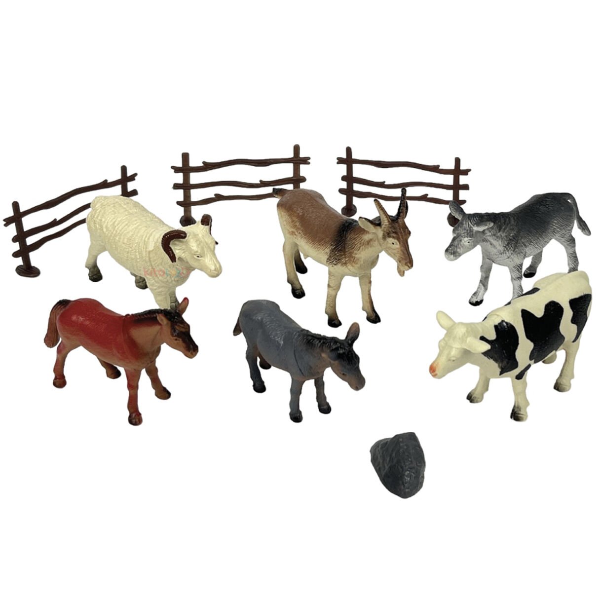 Çiftlik Hayvanları Seti 10 Parça (Oyuncak Evcil Hayvanlar) ORTA