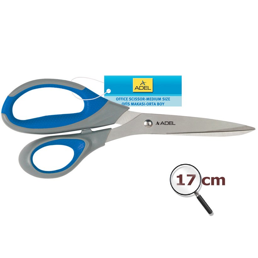 Makas 17cm Orta Boy Paslanmaz Çelik (Kırtasiye Malzemeleri)