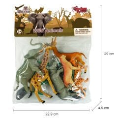 Vahşi Hayvanlar Seti 10 Parça (Oyuncak Orman Hayvanları) ORTA