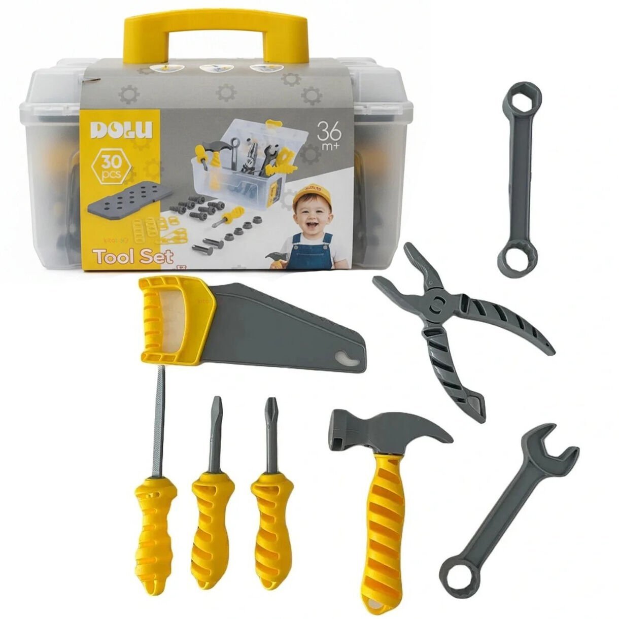 Çantalı Tamir Seti 30 Parça (Alet Çantası) Dolu Oyuncak