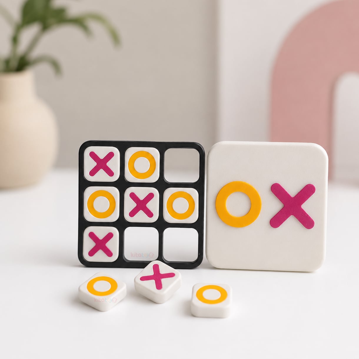 XOX Oyunu Cep Boy 6x6 cm (Tic Tac Toe) SOS Eğitici Oyuncak