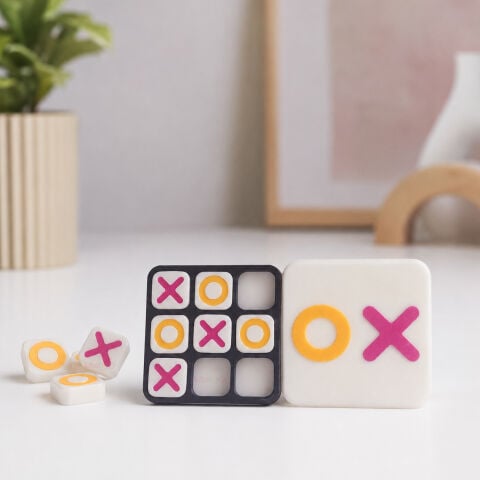XOX Oyunu Cep Boy 6x6 cm (Tic Tac Toe) SOS Eğitici Oyuncak