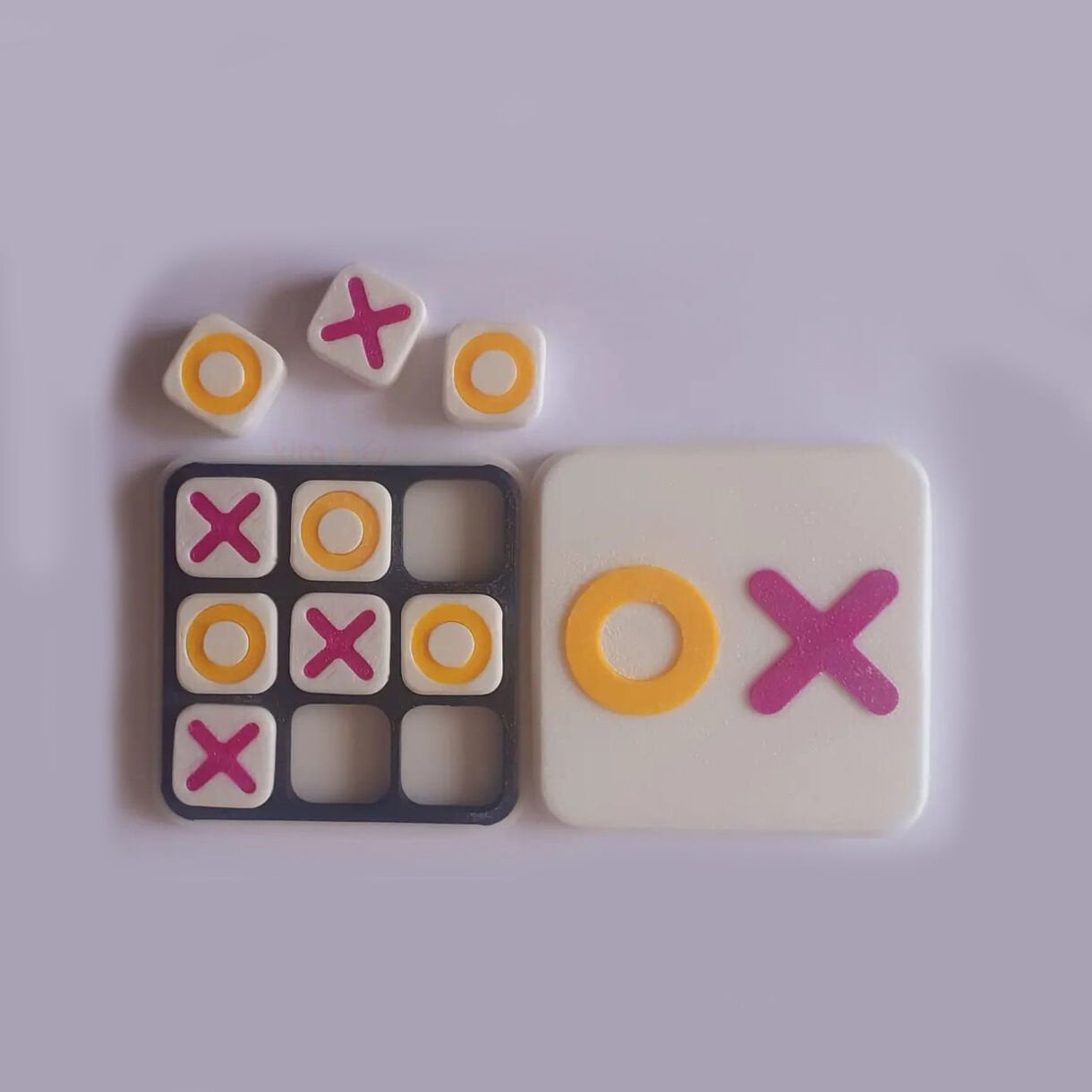 XOX Oyunu Cep Boy 6x6 cm (Tic Tac Toe) SOS Eğitici Oyuncak