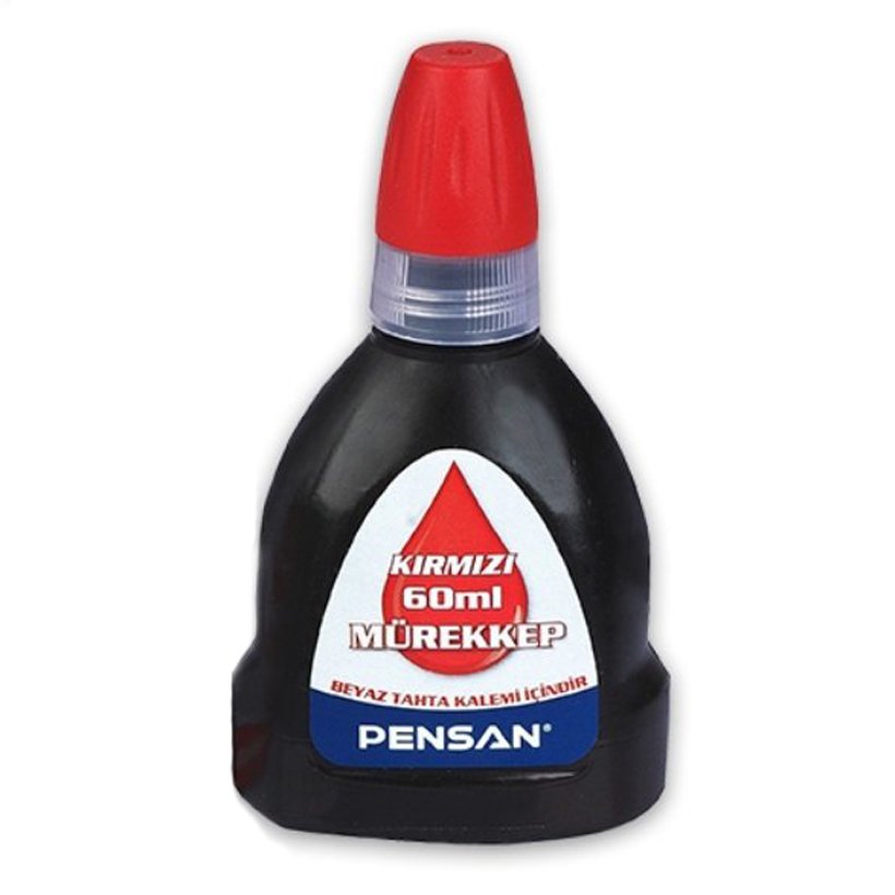 Tahta Kalemi MÜREKKEBİ 60 ml Kırmızı-4800 Mürekkep