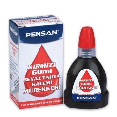 Tahta Kalemi MÜREKKEBİ 60 ml Kırmızı-4800 Mürekkep