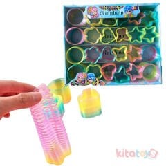 Stres Yayı 24'Lü ŞEKİLLİ Renkli (Toptan Öğrenci Karne Hediyesi Oyuncak) Gökkuşağı