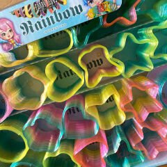 Stres Yayı 24'Lü ŞEKİLLİ Renkli (Toptan Öğrenci Karne Hediyesi Oyuncak) Gökkuşağı