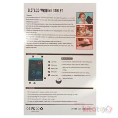 Dijital Çizim Tableti 8,5 İnç Lcd Ekranlı Kalemli Boyama Resim Yazı Tahtası