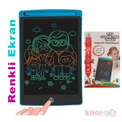 Dijital Çizim Tableti 8,5 İnç Lcd Ekranlı Kalemli Boyama Resim Yazı Tahtası