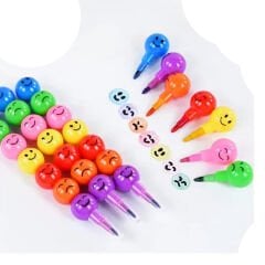 Emojili Yumurtlayan BOYA Kalemi 4'Lü (Öğrenci Karne Hediyesi Oyuncak) Gülen Yüzlü