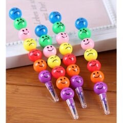 Emojili Yumurtlayan BOYA Kalemi 4'Lü (Öğrenci Karne Hediyesi Oyuncak) Gülen Yüzlü