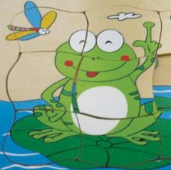 Kat Kat Kurbağa Puzzle (Anaokul Katlı Oyuncakları)