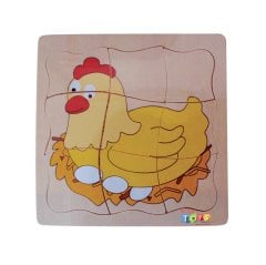 Kat Kat Tavuk Puzzle (Anaokul Katlı Oyuncakları)