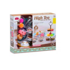Metal Çay Seti 39 Parça Cupcake li (Oyuncak Yiyecek Çelik)