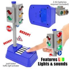 Trafik Lambası Seti (Sesli ve Işıklı) Oyuncak Işıkları 666-03Q