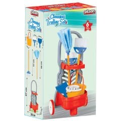 Temizlik Seti Arabalı Kovalı (Evcilik Rol Oyuncakları)