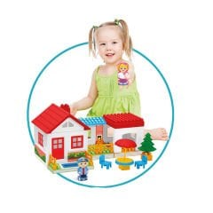 Tek Katlı Ev Blokları 36 Parça Lego Blocks 03135