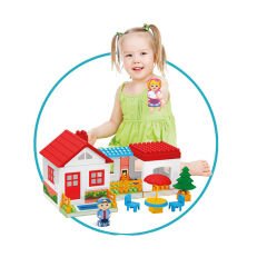 Tek Katlı Ev Blokları 36 Parça Lego Blocks 03135