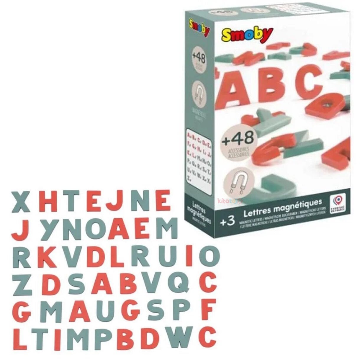 Manyetikli Harfler 48 Parça Smoby (Mıknatıslı Alfabe)