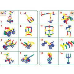 Tekerlekli Boru ve Dirsekler 56p Lego (Kutulu)