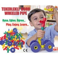 Tekerlekli Boru ve Dirsekler 56p Lego (Kutulu)