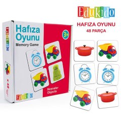 Hafıza Oyunu Gerçek Nesneler (Anaokulu Zeka Kartları)