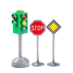 Trafik Lambası ve İşaretleri (Sesli Işıklı) Oyuncak Işıkları 666-02Q