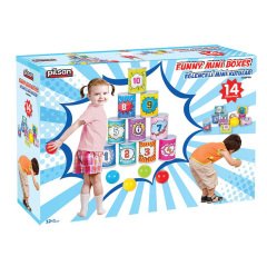 Eğlenceli Mini Kutular (Anaokulu Oyuncakları) Devirme Oyunu
