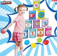 Eğlenceli Mini Kutular (Anaokulu Oyuncakları) Devirme Oyunu