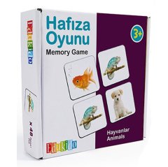Hafıza Kart Oyunu Hayvanlar (Anaokulu Oyuncak)
