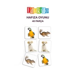 Hafıza Kart Oyunu Hayvanlar (Anaokulu Oyuncak)