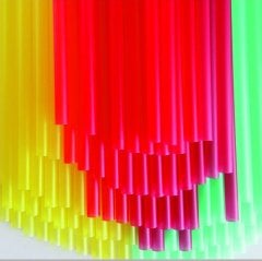 Kalın Renkli Pipet 100'Lü (Kamış Sanat Etkinliği Malzemesi)