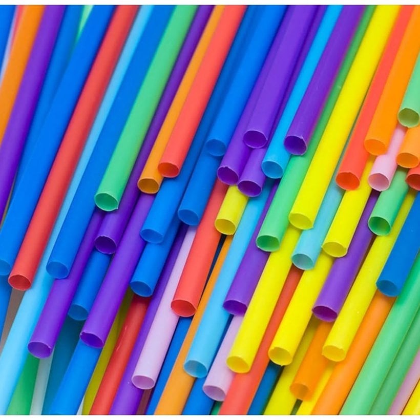 Kalın Renkli Pipet 100'Lü (Kamış Sanat Etkinliği Malzemesi)