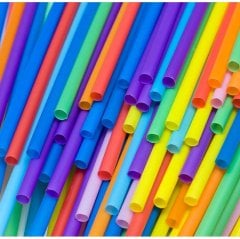 Kalın Renkli Pipet 100'Lü (Kamış Sanat Etkinliği Malzemesi)