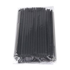 Kalın Siyah Pipet 100'Lü (Frozen Kamış Etkinlik Malzemesi)