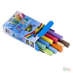 Renkli Tozsuz Tebeşir 10'Lu Kutu