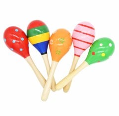 Ahşap Marakas (Tekli) Müzik Aleti