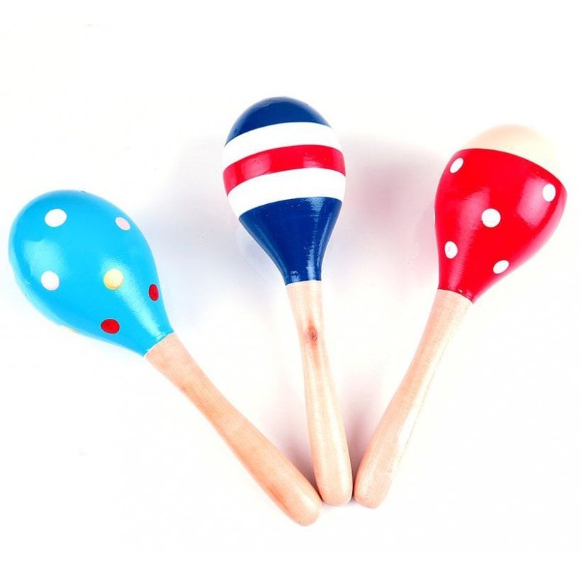 Ahşap Marakas (Tekli) Müzik Aleti