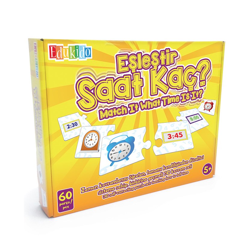 Eşleştir Saat Kaç? (Anaokulu Zeka Kartları)
