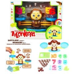 Denge Oyunu Terazisi Monkeya (Matematik Öğreniyorum Tartı-Rakamlar) 2321