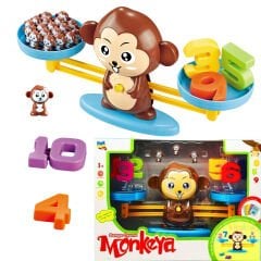 Denge Oyunu Terazisi Monkeya (Matematik Öğreniyorum Tartı-Rakamlar) 2321