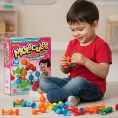 Vantuzlu Moleküller 24 Parça Vakumlu Yumuşak Lego (Soft)