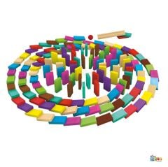 Ahşap Domino 100 Parça (Beceri Oyuncakları) RD5896 Redka Bloklar