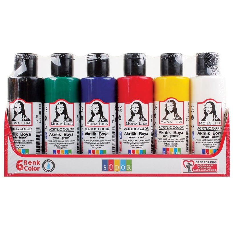 Akrilik Boya 6'Lı 70 ml Set Mona Lisa