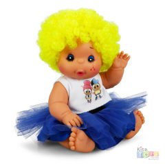 Afro Bebek Kıvırcık Saçlı 23 cm (Oyuncak Bebekler) 20040