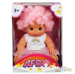 Afro Bebek Kıvırcık Saçlı 23 cm (Oyuncak Bebekler) 20040